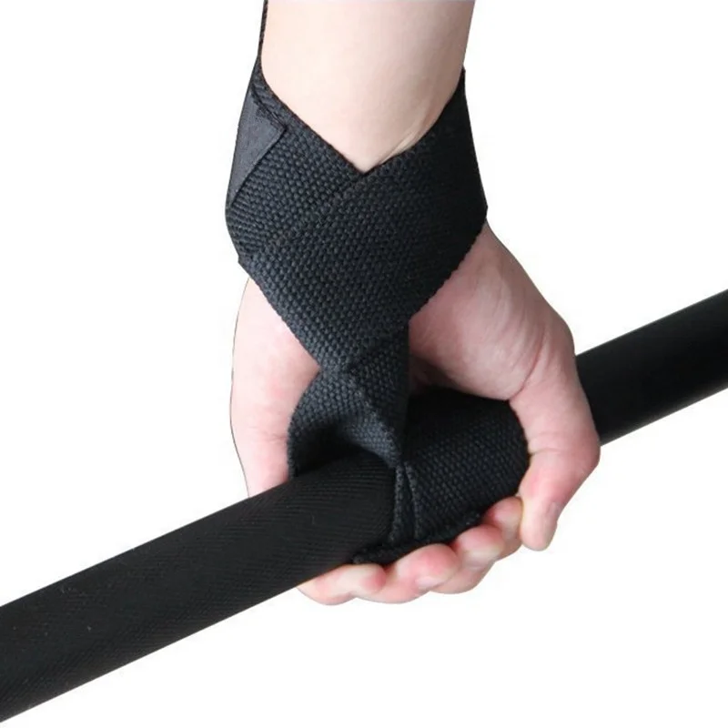 Gym fitness training weight lifting nylon adjustable non-slip wrist straps with good price