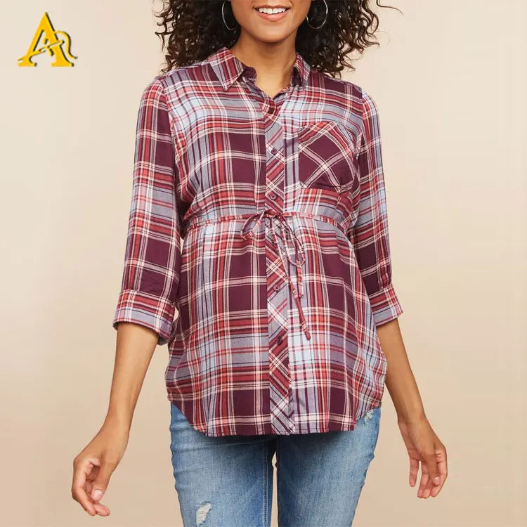 
Wholesale Maternity Clothing with Button Front Maternity Tops Wear 