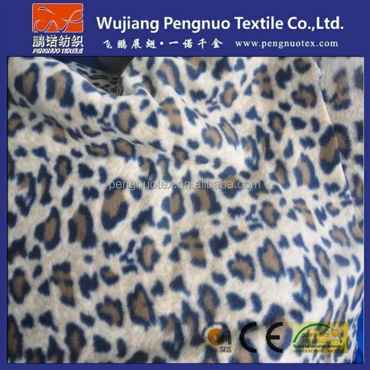 leopard print micro stretch spandex plush crushed microfiber polyester velvet upholstery fabric for dog blanket fabric