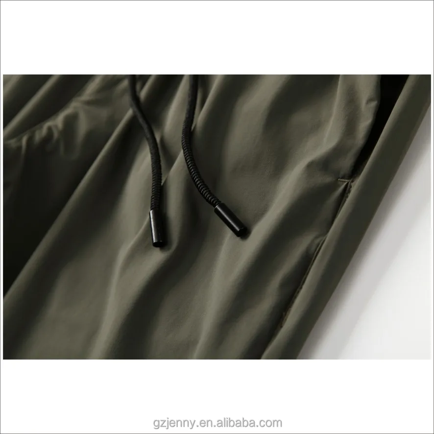 OEM оптовая продажа, Мужские штаны для бега на заказ, спортивные штаны на молнии с карманами и кулиской, мужские черные брюки