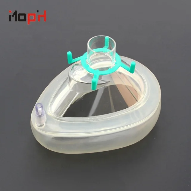 
CE certificate Disposable PVC inhalation gas mask for anesthesia machine 