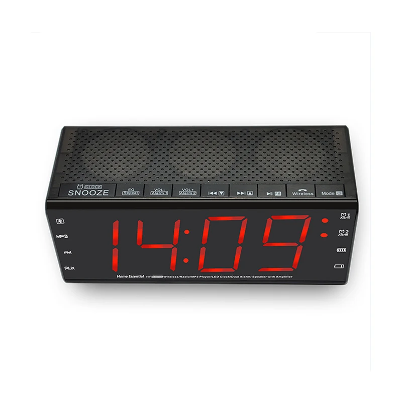 MX-20 10W BT speaker cube portable speaker with USB/fm radio alarm clock