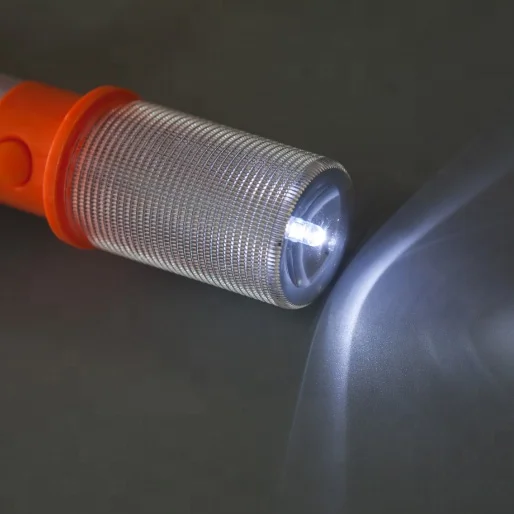 Safety Magnetic Portable Flashing Red LED Traffic Light Baton