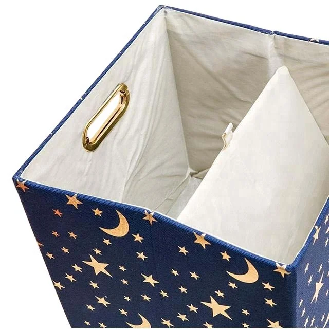 Foldable Storage Bins Boxes Cubes Container Organizer Baskets Fabric Drawers for Bedroom, Closet, Toys,Thick Cloth with Shimmer,