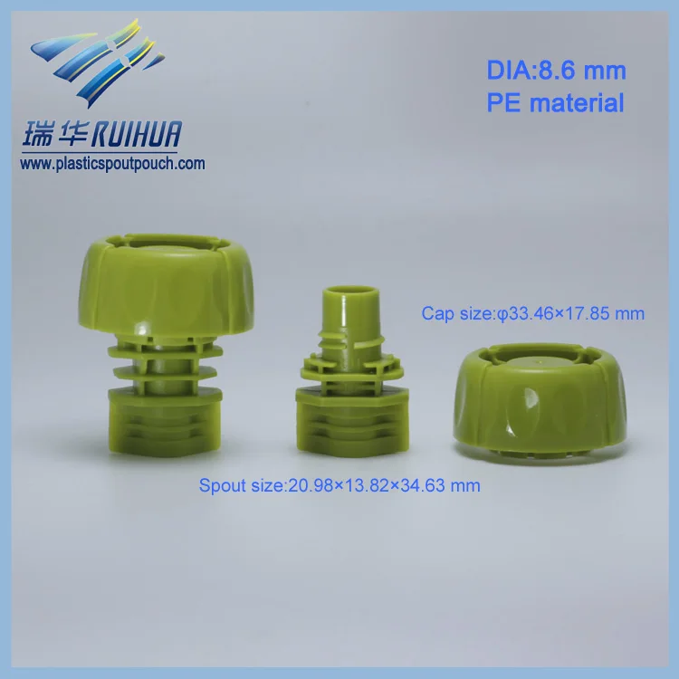 Mushroom shape 8.6 mm PE material spout cap plastic product