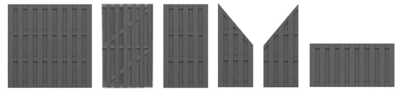 Деревянная пластиковая Композитная Панель по заводской цене, наружная Вертикальная ограда с защитой от ветра для сада из ДПК