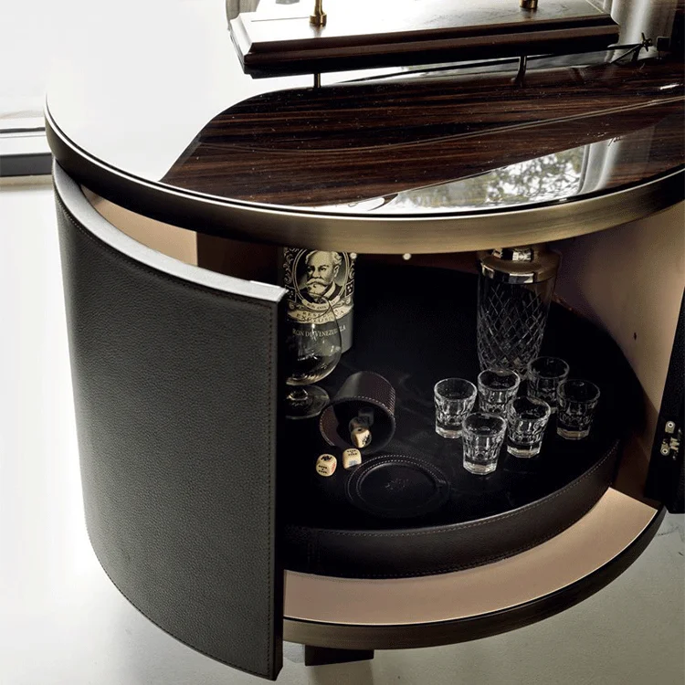 Corner side table with storage space solid wood small round tables for living room wholesale foshan factory