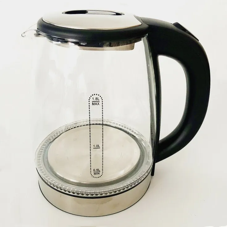 
High quality 1.8L quick boiling water glass health care kettle 