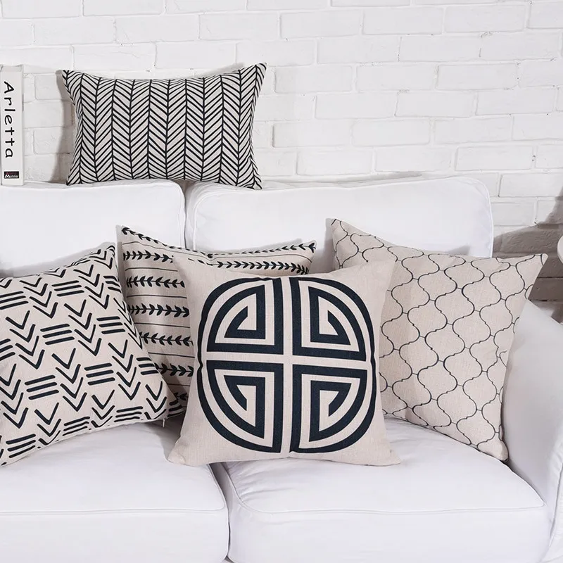 Hot Sale  custom modern style digital printed car seat pillowcase cushion cover for sofa