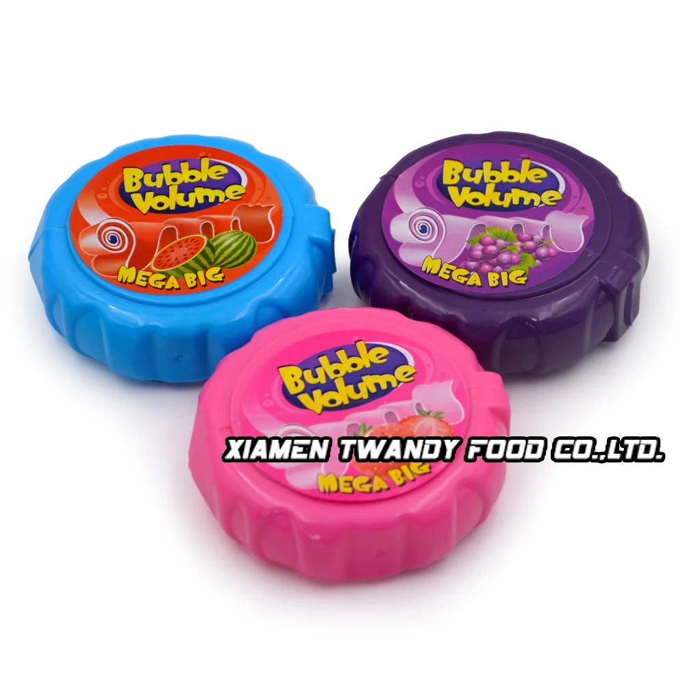 
56g mega long tape healthy chewing gum Candy in box packaging 