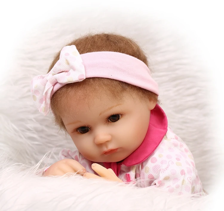 NPK 40cm Lifelike reborn dolls baby silicone reborn baby girl dolls baby real alive Toys For Girls bebe gift reborn bonecas toy