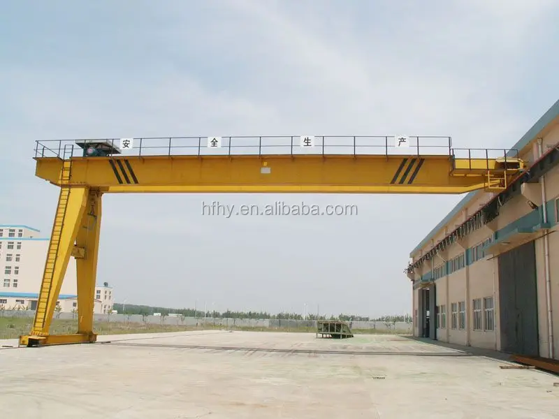 Best price single girder semi gantry crane / overhead portal crane / small mobile gantry crane 5ton 10m for sale