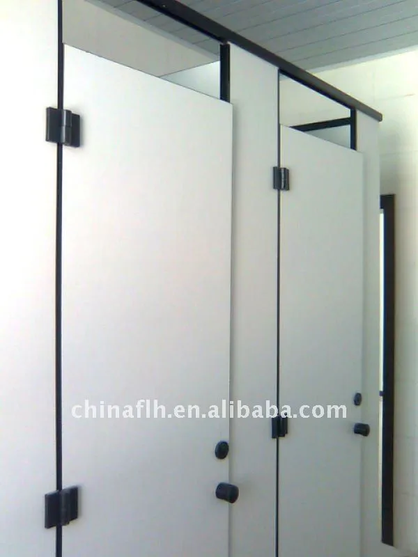 Popular White color waterproof hpl toilet cubicle