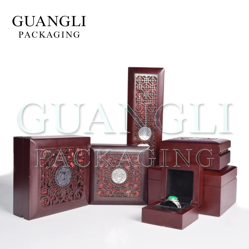 Wholesales Handmade Luxury Gift Jewellery Storage Boxes Organizer Lacquer Packaging Wooden Jewelry Box