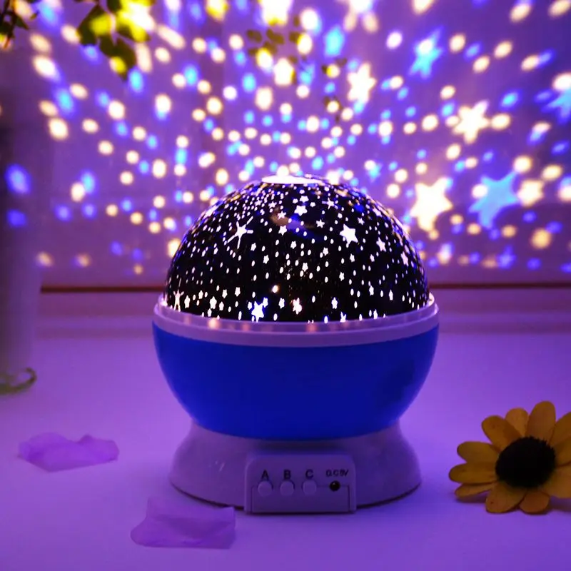 Updated Musical Night Light, 360 Rotating USB Rechargeable Star Projector Lamp Baby Music Lamp 12 Songs to Relax for Sleep Kids