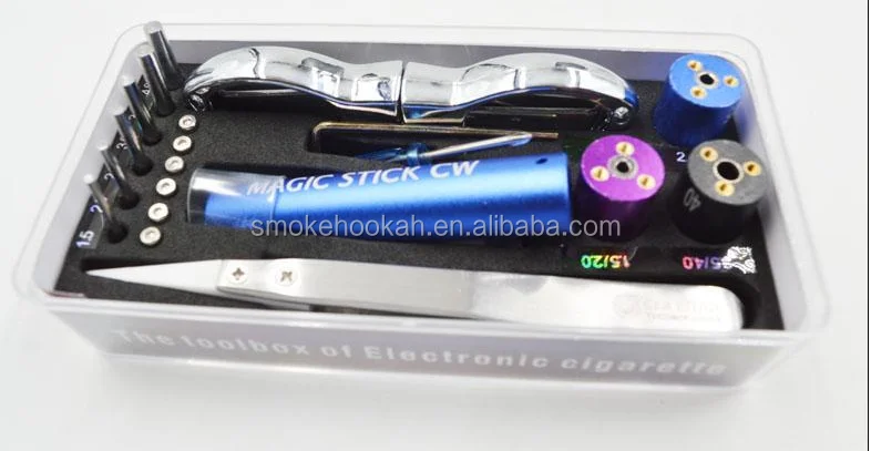 Wholesale Electronic Cigarette Accessories 6 in 1 wire coiling tool kit coil wick rba e cigarette