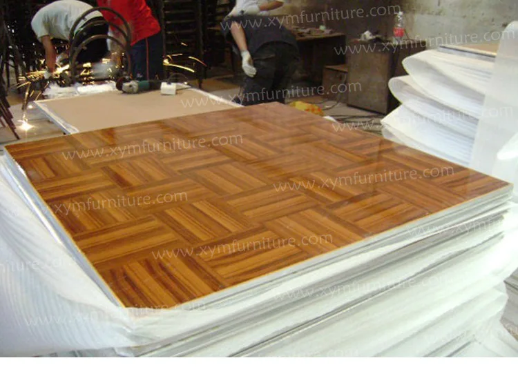Factory manufacture directly cheap portable teak wood dance floor