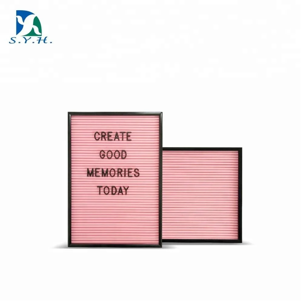 Pink letter board 12x16 inch menu letterboard changeable message letterboard