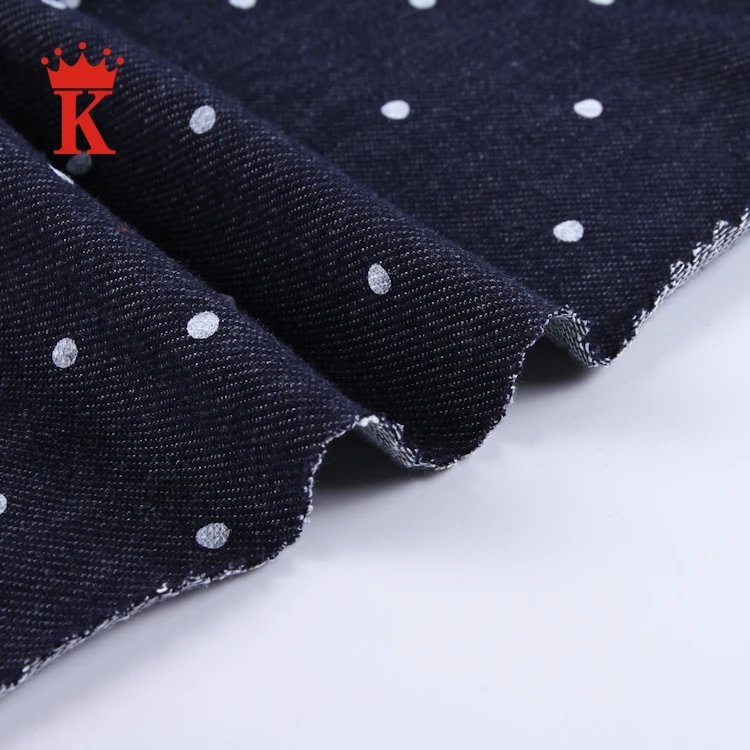 
Cheap prices japanese dot knit twill knitted stretch denim fabric jeans 