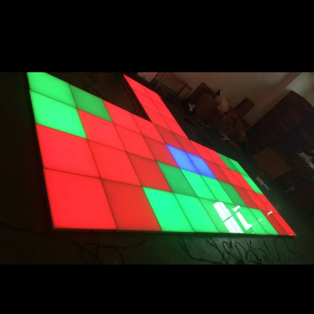 
RGB 5050 portable pressure sensitive disco lights interactive led floor for bar nightclub dancing 