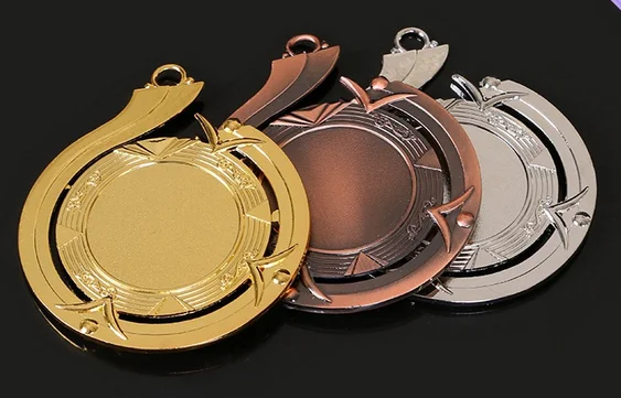2017 Custom blank metal gold silver bronze medal