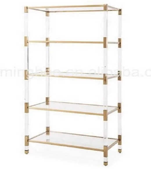 New Design Wall Display Shelf Acrylic Bookshelf  Bookcase