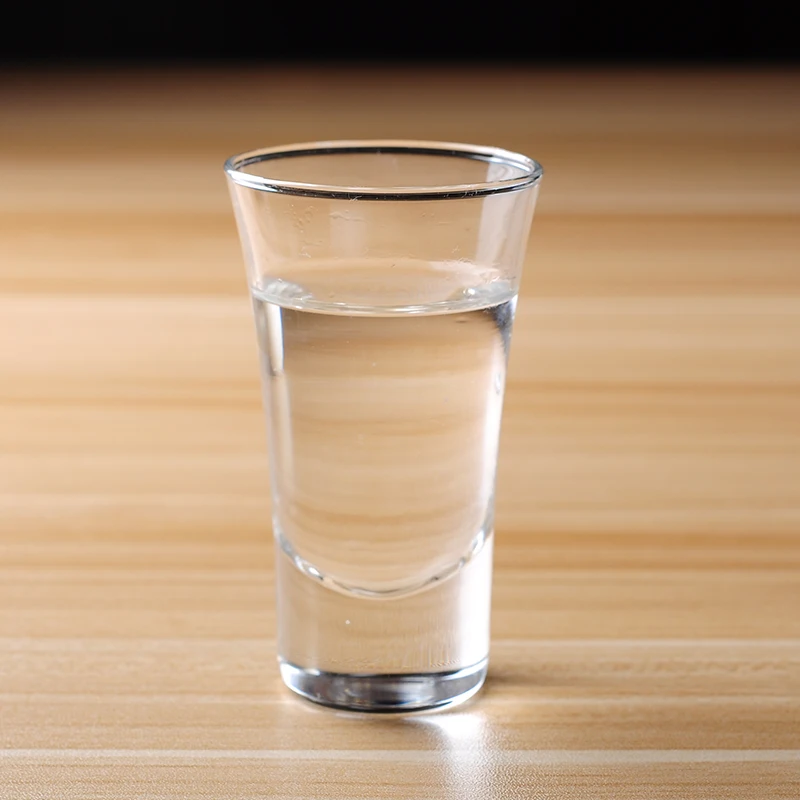 Free sample cylinder shooter glass cup for vodka and tequila