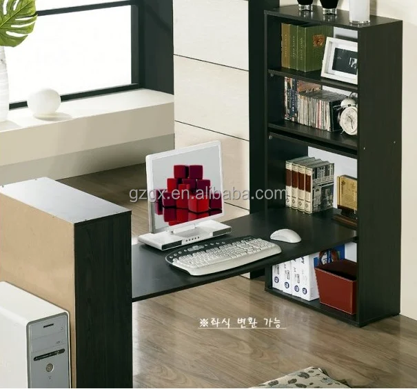 Modern Industrial Large Open Bookshelves MDF Material Study Writing European Style Home Office Computer Desk