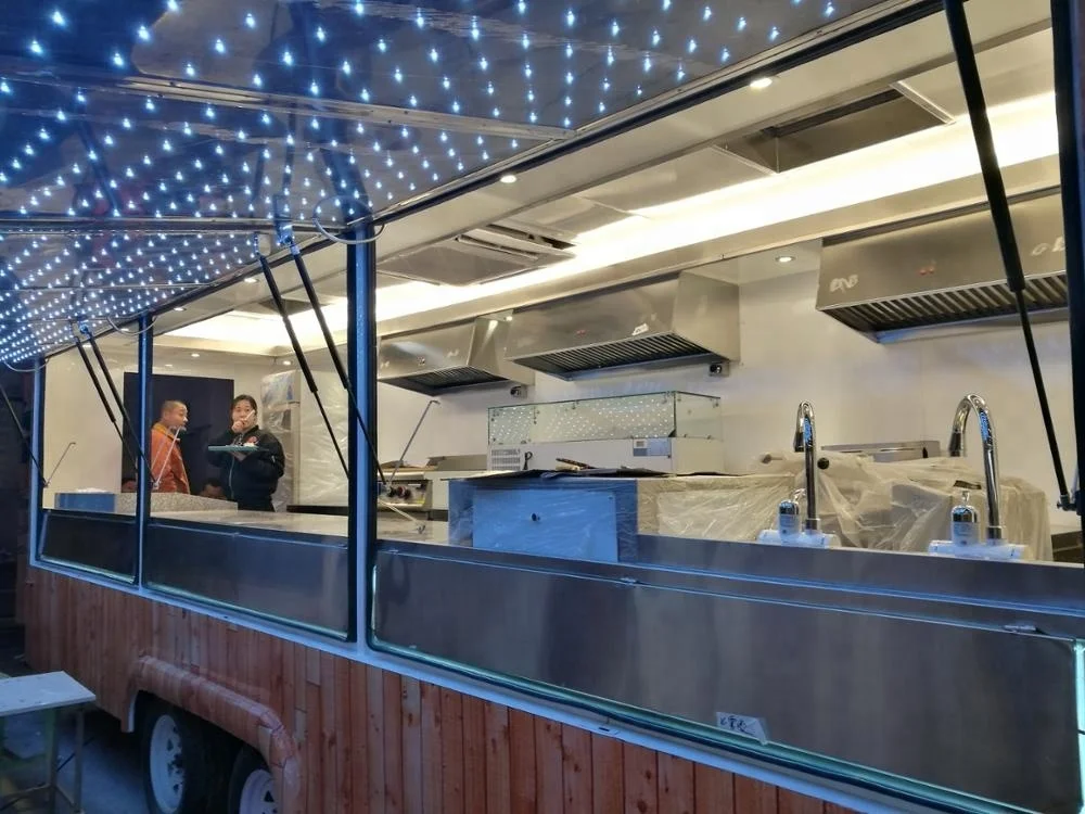 
7m long steel plates fast food vending airstream bus food truck for sale europe hot dog mobile food cart for sale 