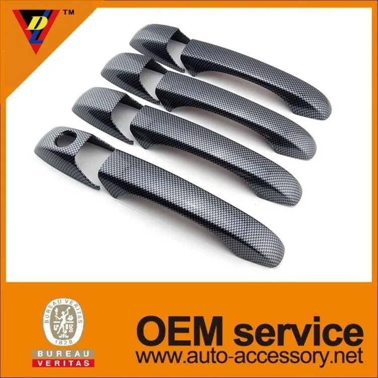 Пластиковые углеродного волокна автозапчасти chrysler 300c автомобиля дверные ручки крышки