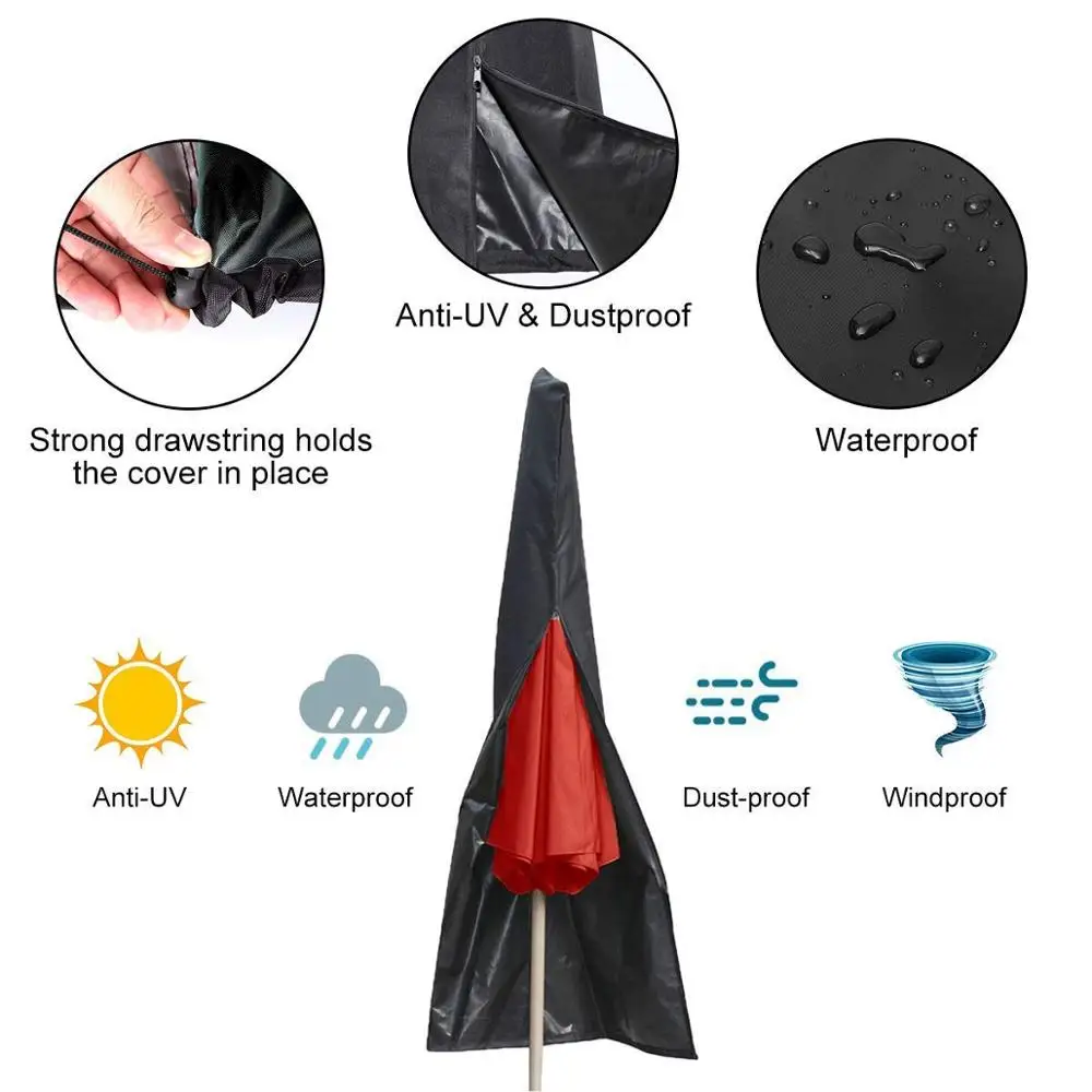 Outdoor Umbrella Cover customized waterproof parasol cover