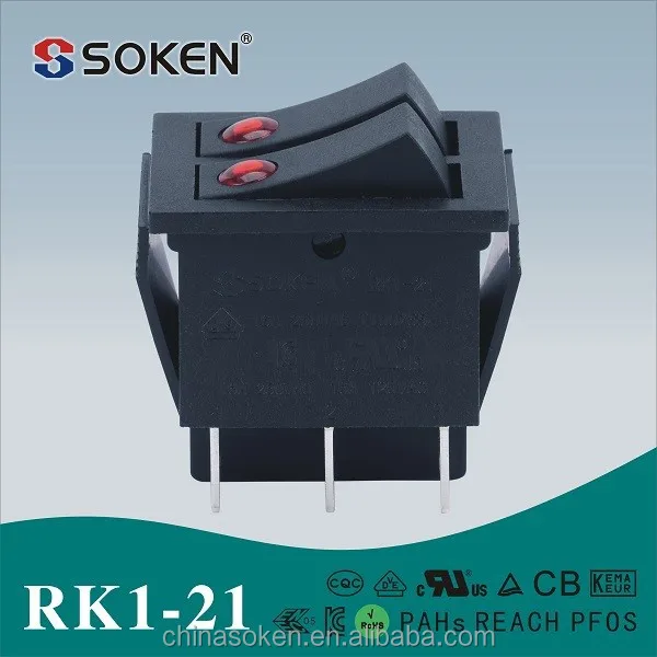 Soken бытовой техники OEM 6 контакт. on on / вкл выкл dot перекидной переключатель