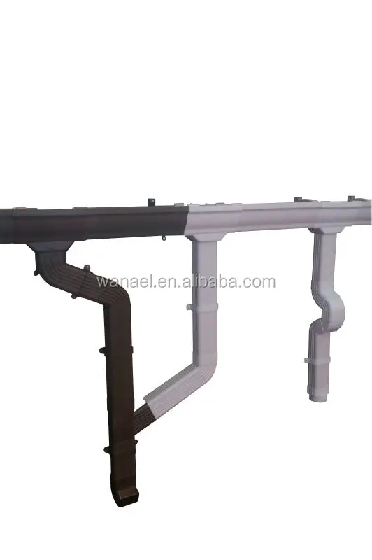 Other Plastic Rain Gutter K-type Pvc Gutter And Downpipe For Roof System
