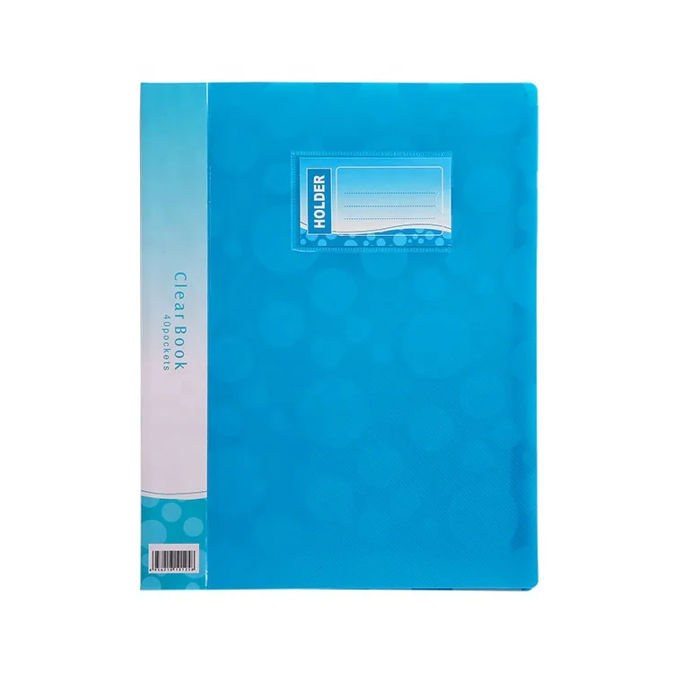 A4 NEON Display Book with Spine Label Pocket