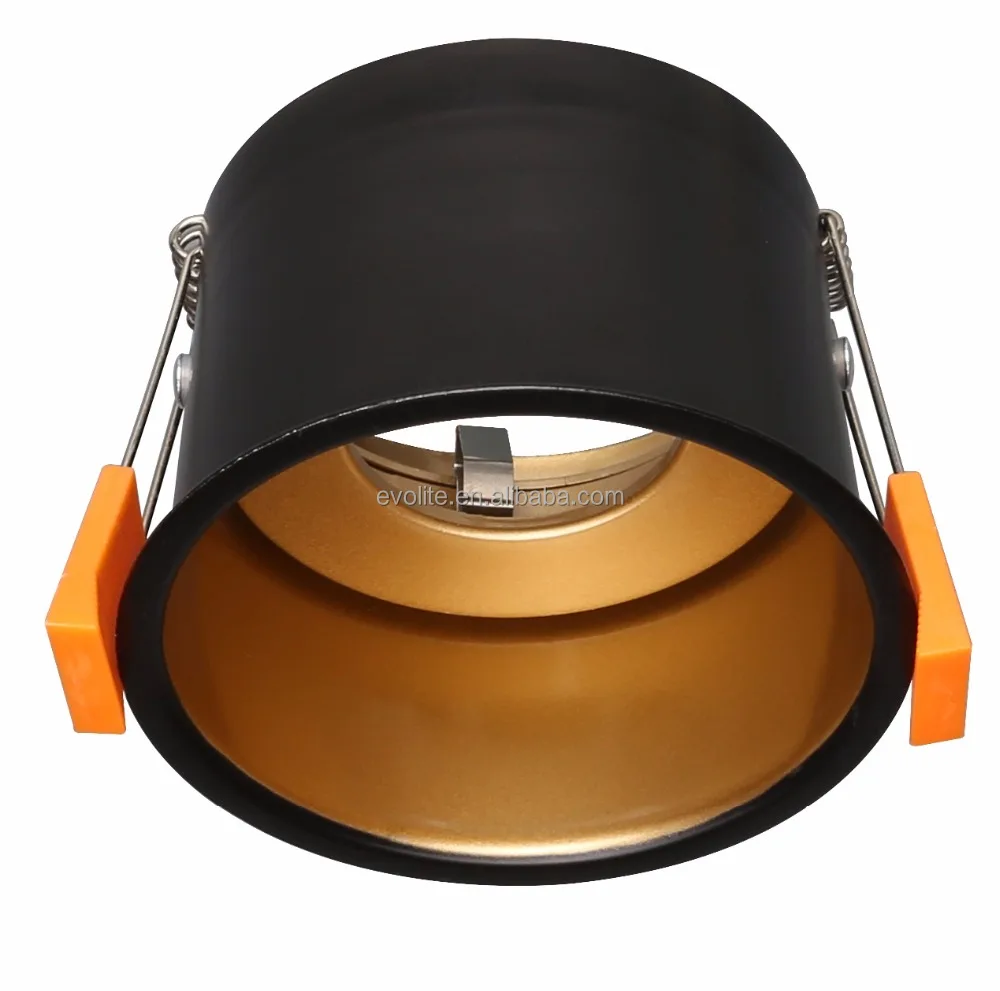 Глубокий углубление анти-гальр регулируемое светодиодное круглое кольцо 50 мм MR16 & GU10 buld 2017 Горячая Распродажа