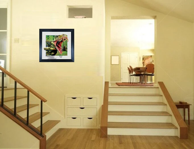 Настенное украшение для спальни 5d, линзовидное изображение животного