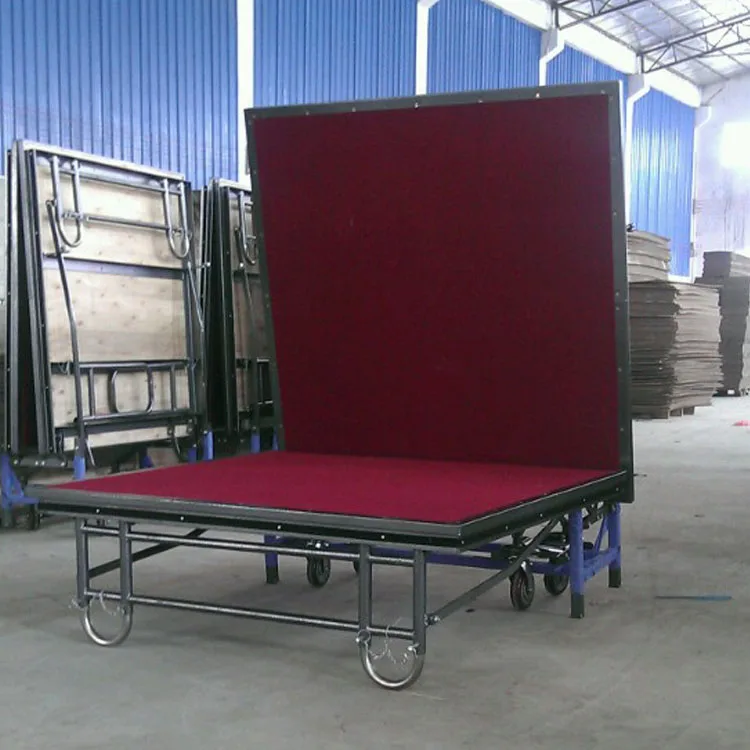 Foshan wholesale Adjustable foldable outdoor Steel Portable stage