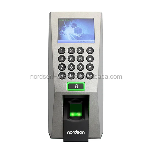 Nordson 2.4 inch TFT Screen RFID Password TCP/IP Fingerprint Scanner Access Control Time Attendance