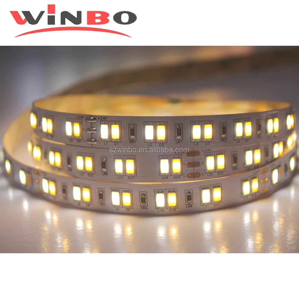 120leds SMD 5630 Cct warm white cool white Adjustable Led Strip Light