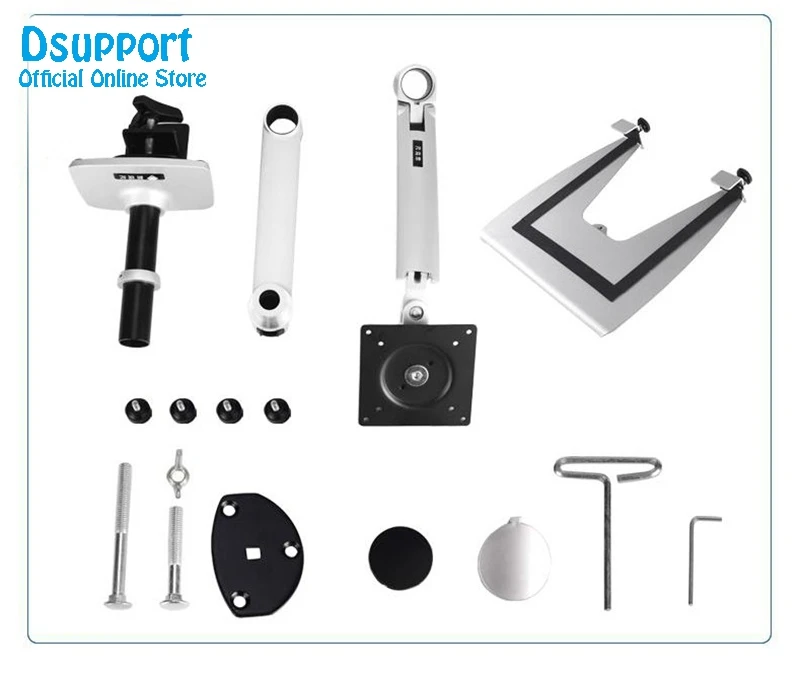 Aluminum Alloy Desktop Mount Ultra long Arm Dual-use Laptop Desk / Tablet Monitor Holder Mount Arm Full Motion Notebook Bracket