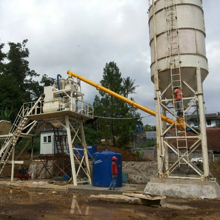 35m3/h Mobile Precast Dry  Portable Ready Mix Concrete Plant