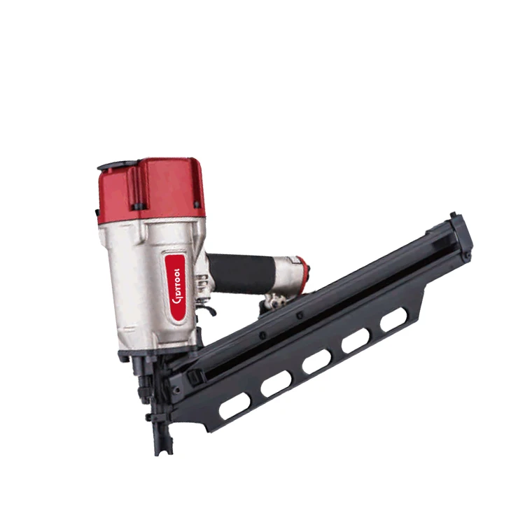 Professional Frame Nail Gun GDY-SRN9021L, 21 Degree Plastic Collated Strip long magazine Framing Nail Gun Pneumatic Frame Nailer