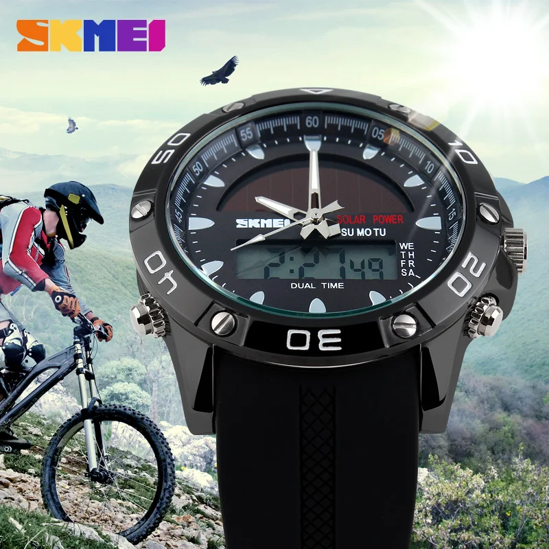 fashion teenage watches solar powered digital watch for fancy man 1064