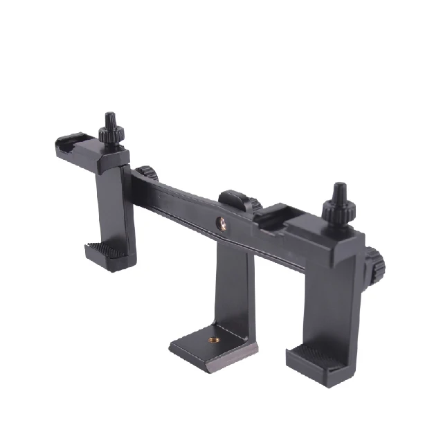 360 Degree Rotatable phone clamp manufacturer smart design cell phone clamp with 1/4' screw & L shape base