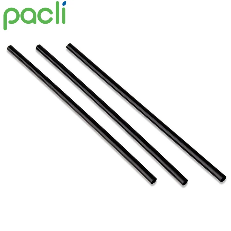 Plastic free biodegradable assorted colors/black jumbo drinking straws/sipper