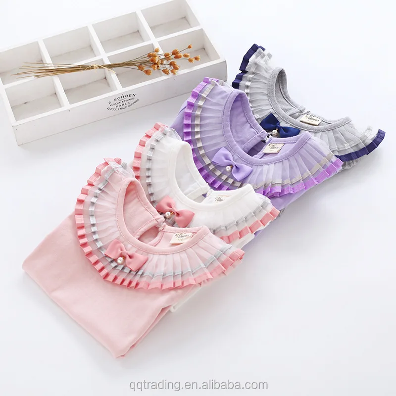 Kid t-shirt cheap cotton t-shirt sweet girl t-shirt summer short sleeve for girls 2017 new style fashion baby clothes