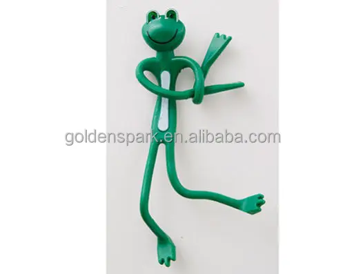 2 PC Fun Flexible Reusable Plastic Garden Frog Twist Tie