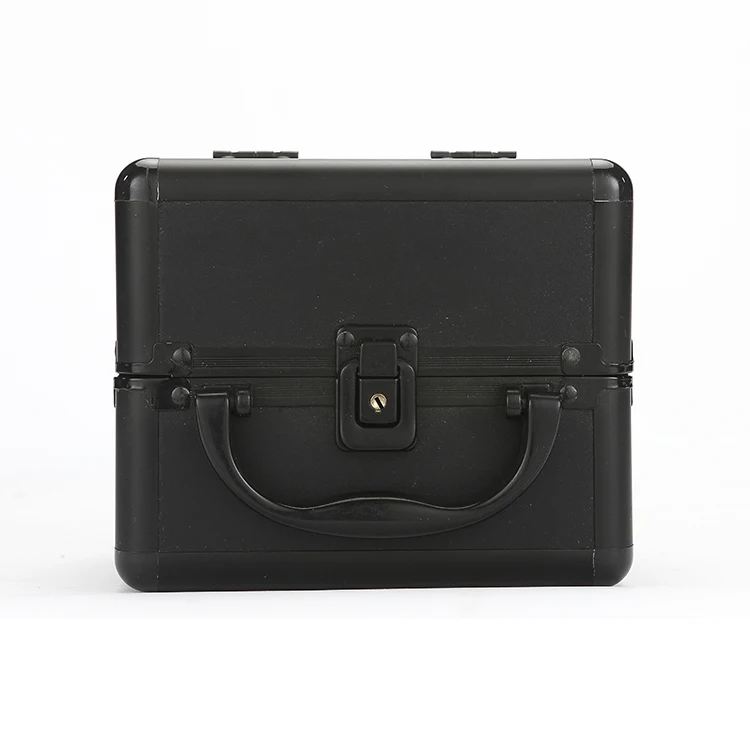 
Nail Polish Lipstick Makeup Storage PU leather Aluminum Cosmetic Cases 