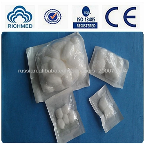 стерильные ватные тампоны( 100 % отбеленный чистого абсорбента хлопок, встречаются bp, ce и iso13485 сертификат)