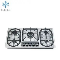 Morocco Market Stainless Steel 5 Burner Gas Stove Gas Cooker Gas hob